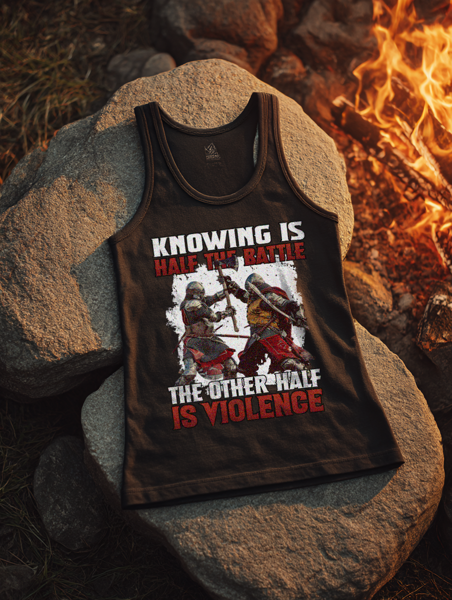 Knowing Is Half The Battle Buhurt Damen Tank Top Bouhourt Frauen Bio Tank Top
