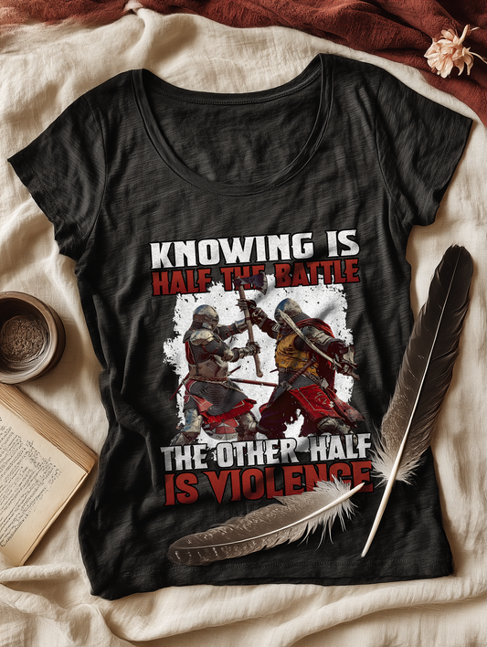 Knowing Is Half The Battle Buhurt Damen Shirt- Frauen Lightweight Bio T-Shirt