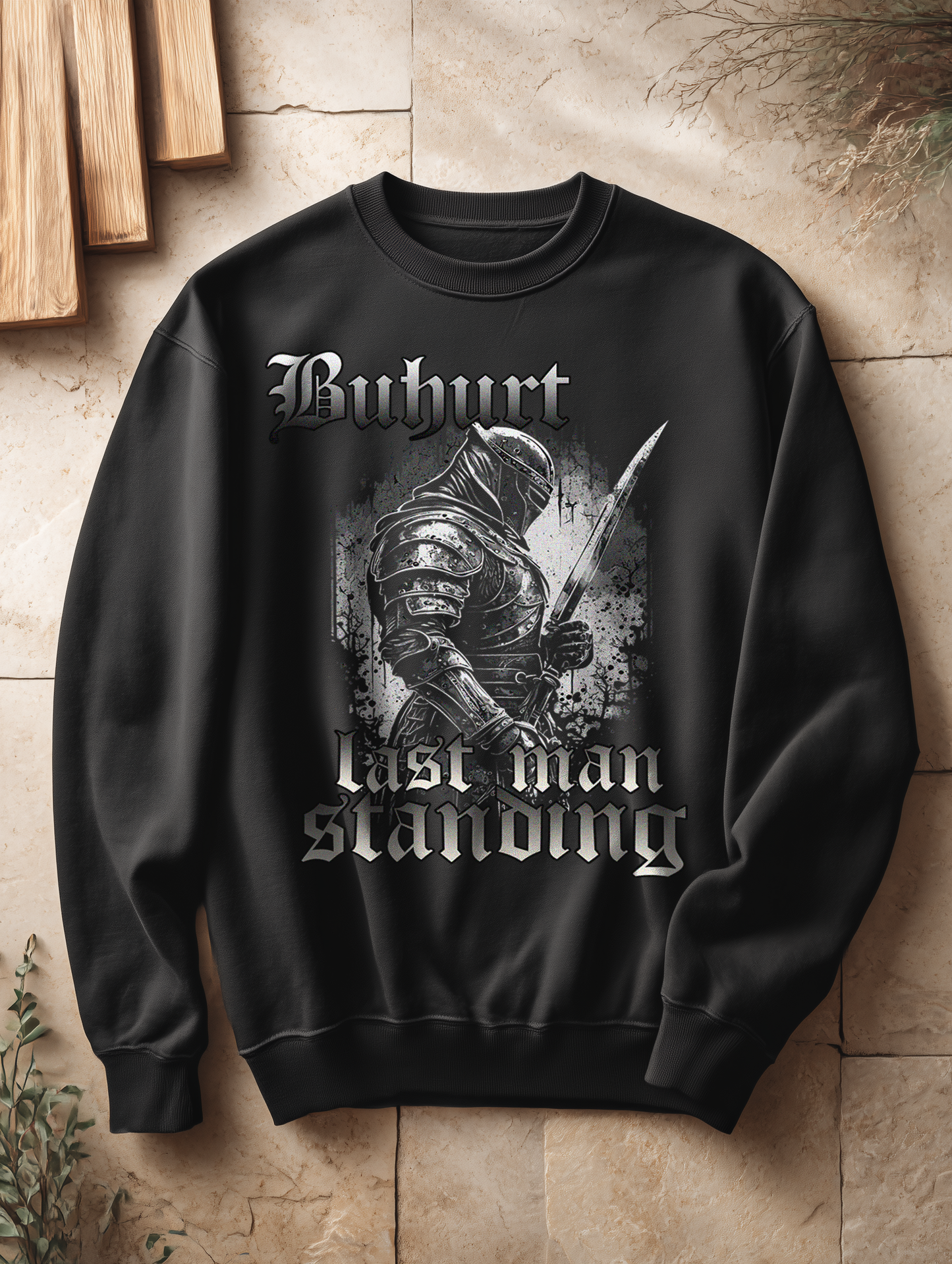 Buhurt Damen Oversized Pullover Last Man Standing - Damen Bio Oversized Sweatshirt