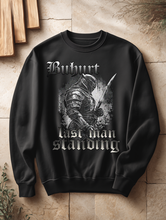 Buhurt Damen Oversized Pullover Last Man Standing - Damen Bio Oversized Sweatshirt