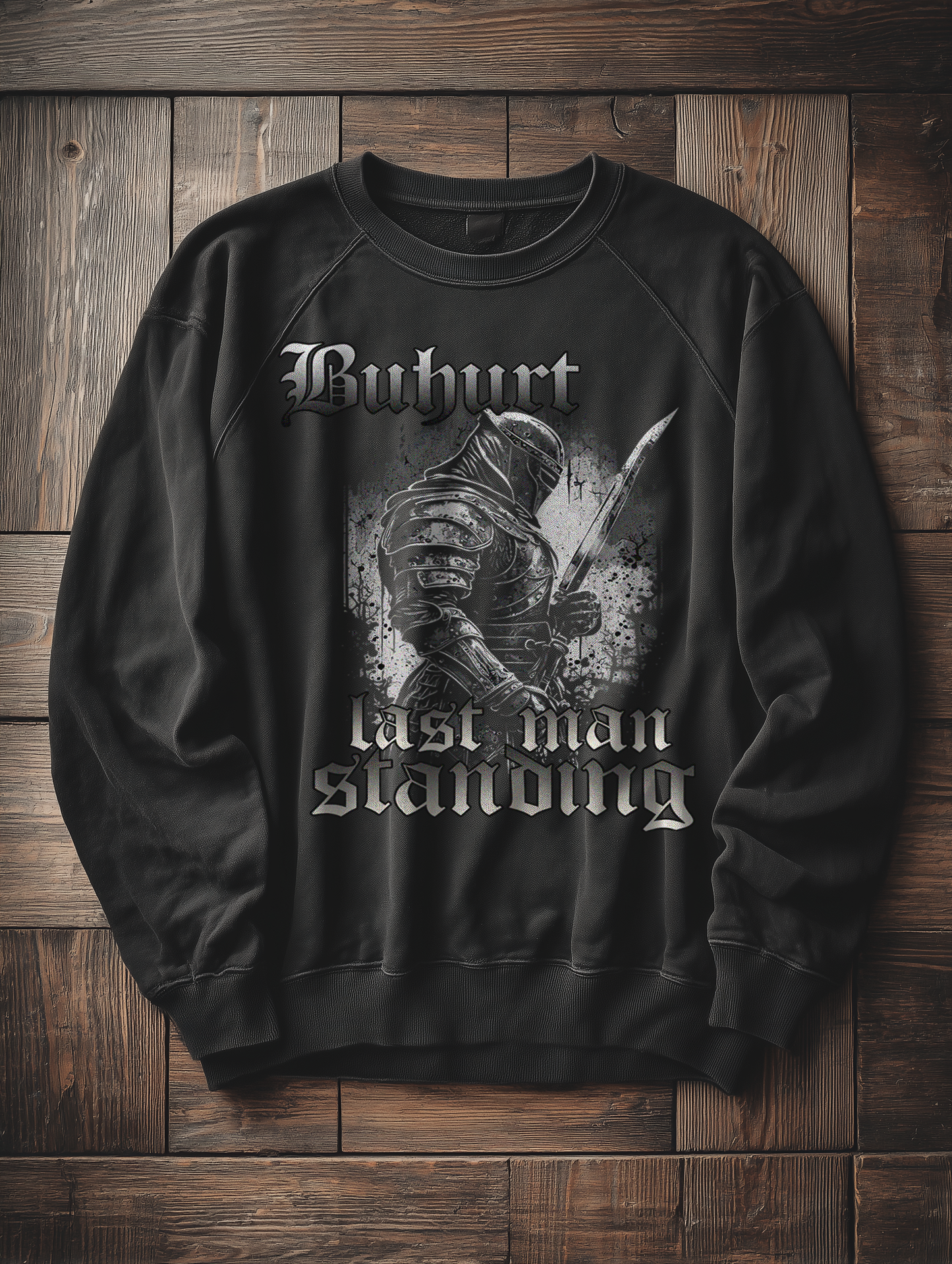 Buhurt Damen Oversized Pullover Last Man Standing - Damen Bio Oversized Sweatshirt