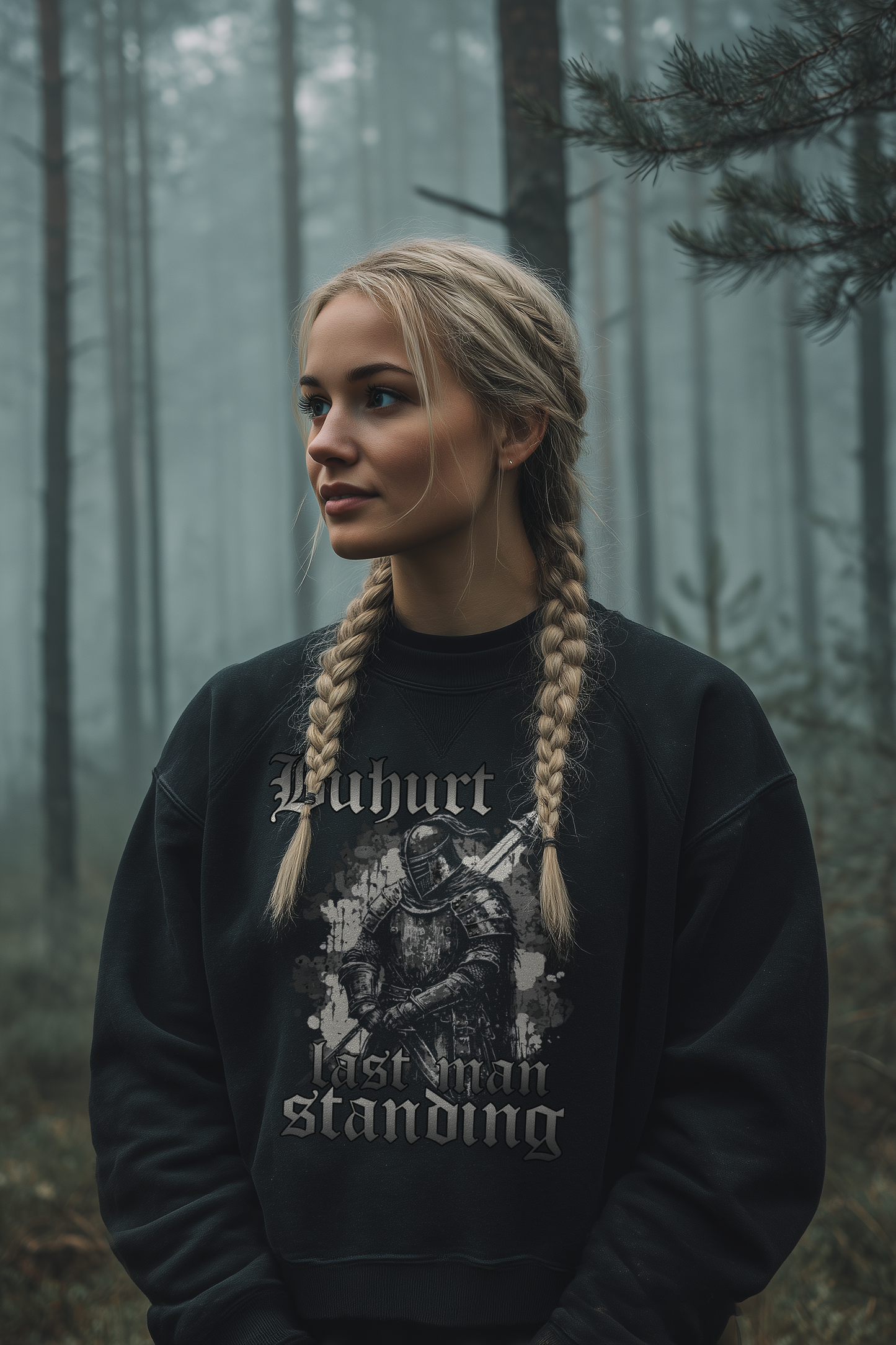 Buhurt Bio Boxcut Damen Pullover | Last Man Standing | Bouhourt Sweatshirt