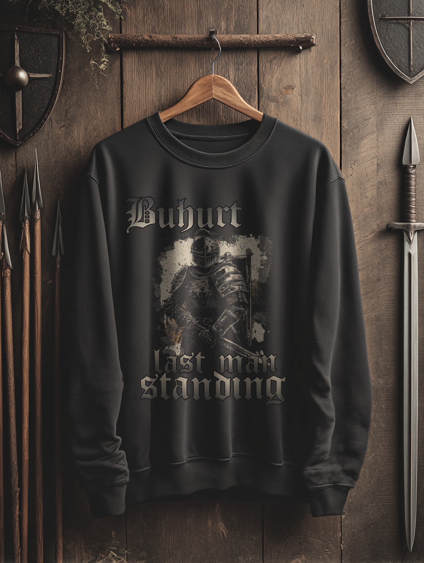 Buhurt Herren Sweatshirt |„Last Man Standing“ | Herren Premium Sweatshirt