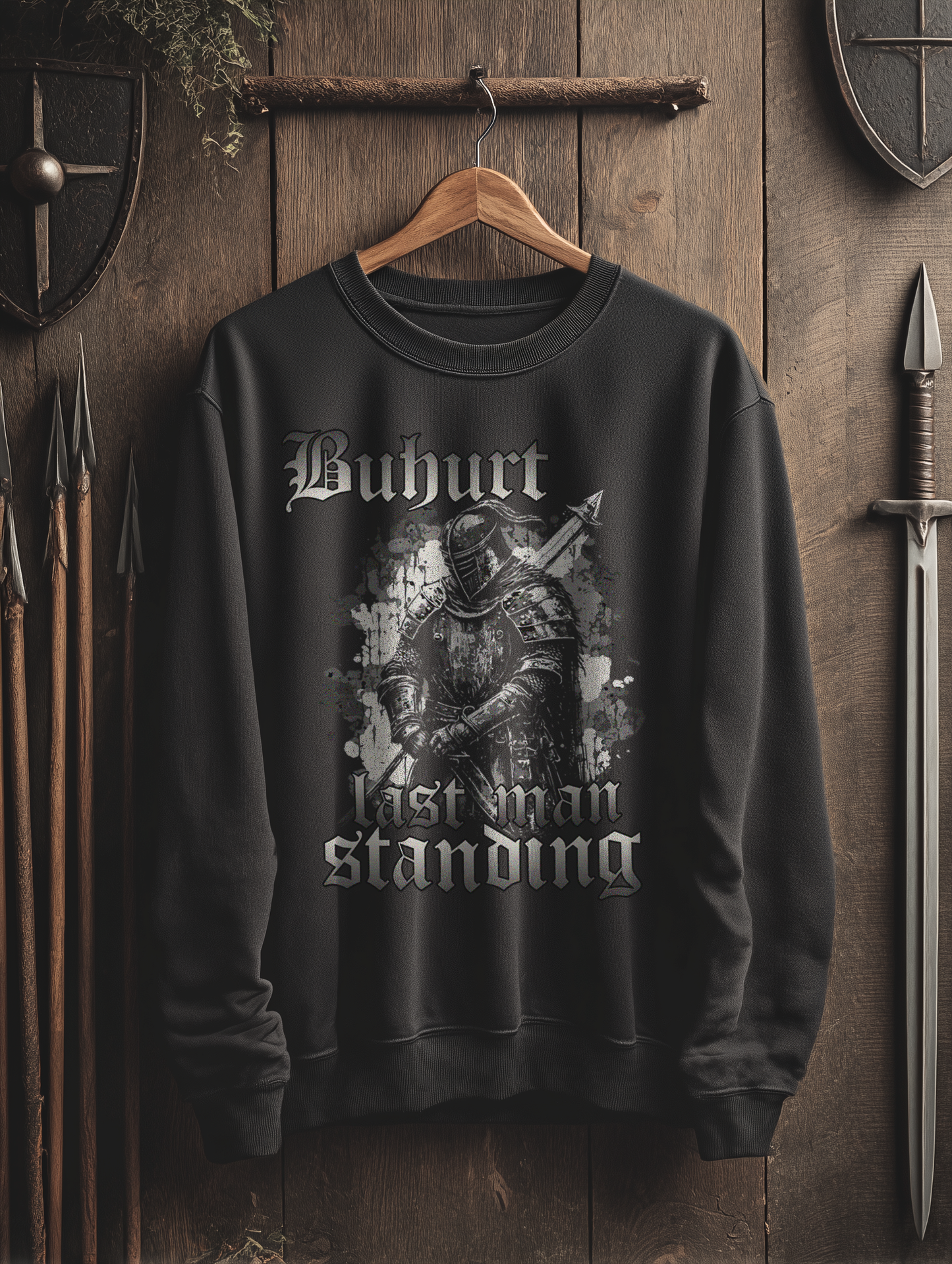 Buhurt Herren Premium Pullover | Last Man Standing | Bouhourt Sweatshirt