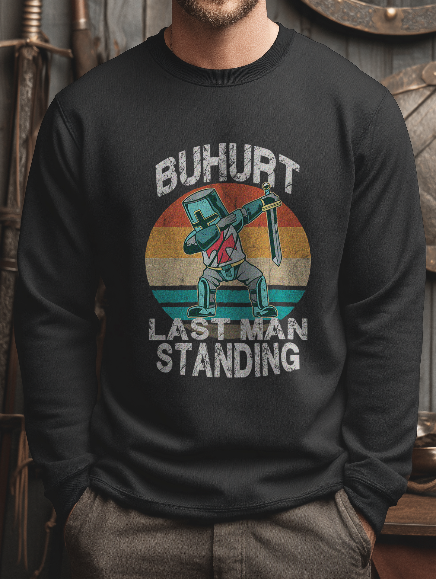 Buhurt Herren Premium Sweatshirts - Dabing Cartoon Ritter