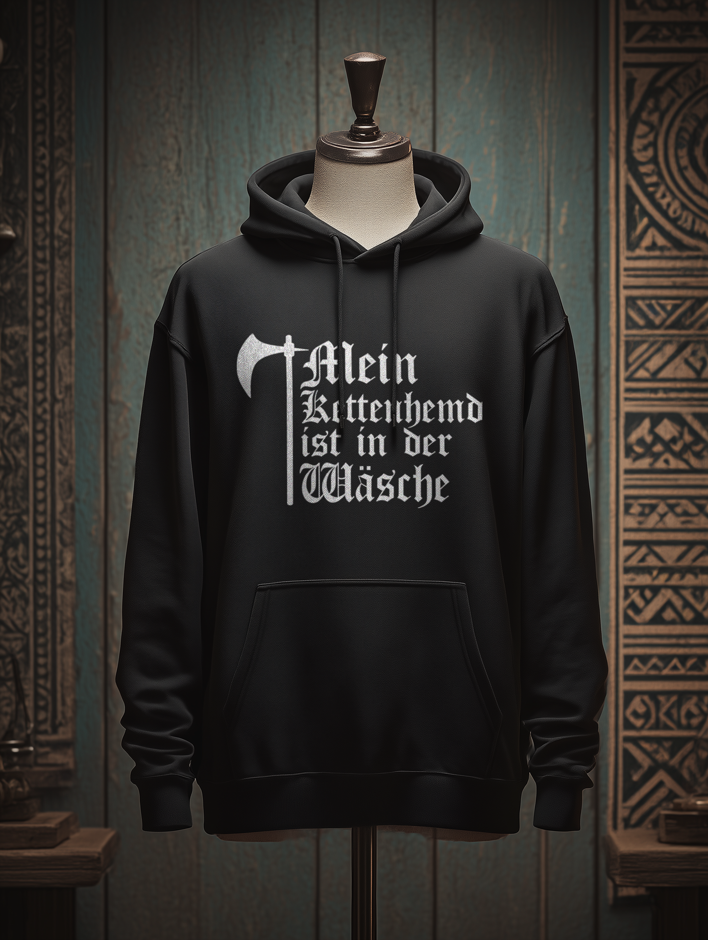 Buhurt Herren Hoodie | Kettenhemd ist in der Wäsche | Bouhourt Hoodie