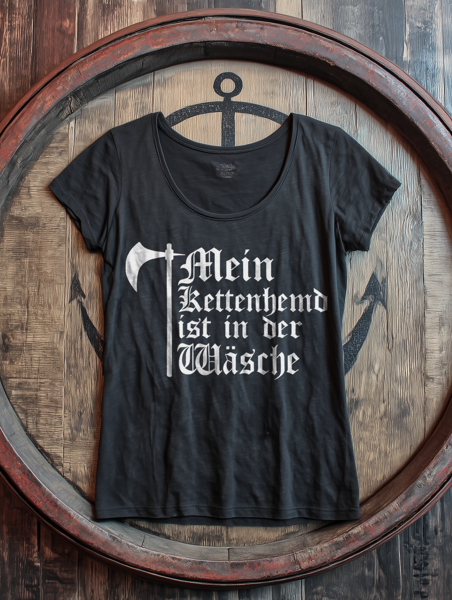 Mein Kettenhemd ist in der Wäsche Shirt  - Damen Bio Lightweight T-Shirt