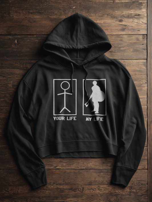Your Life My Life Buhurt Damen Hoodie | Frauen Bio Boxcut Hoodie