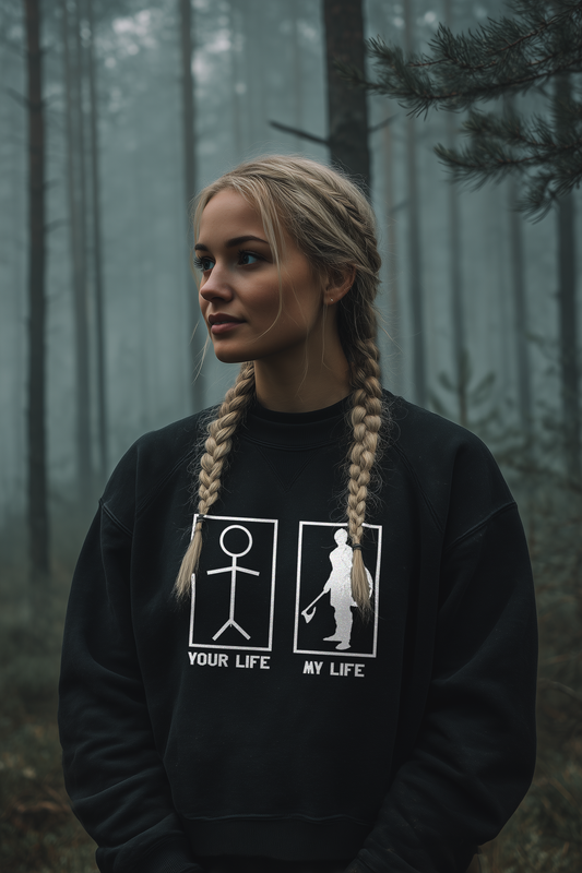 My Buhurt Life  - Damen Bio Boxcut Sweatshirt Frauen Boxcut Pullover