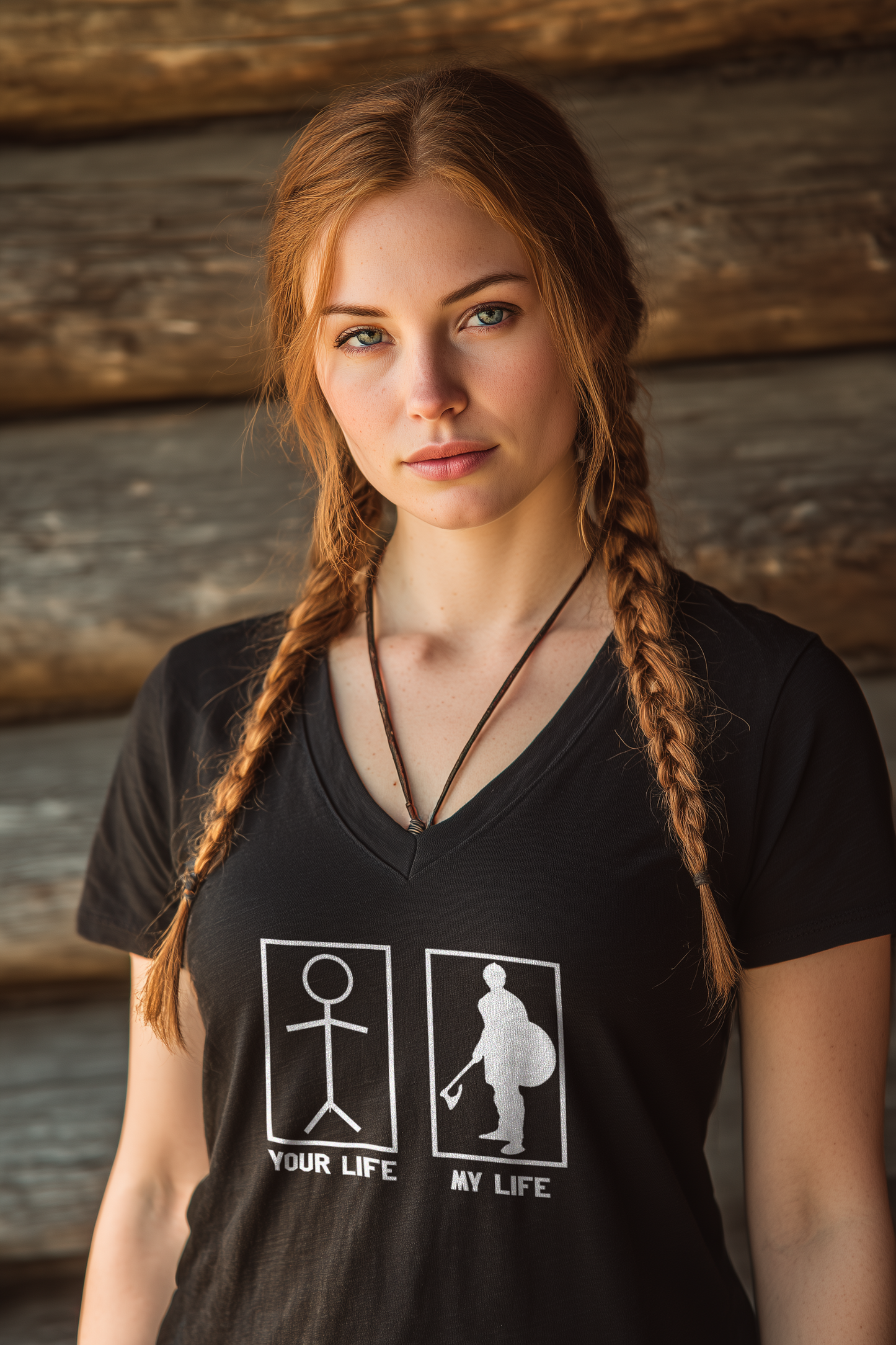 My Life | Damen Bio V-Neck T-Shirt