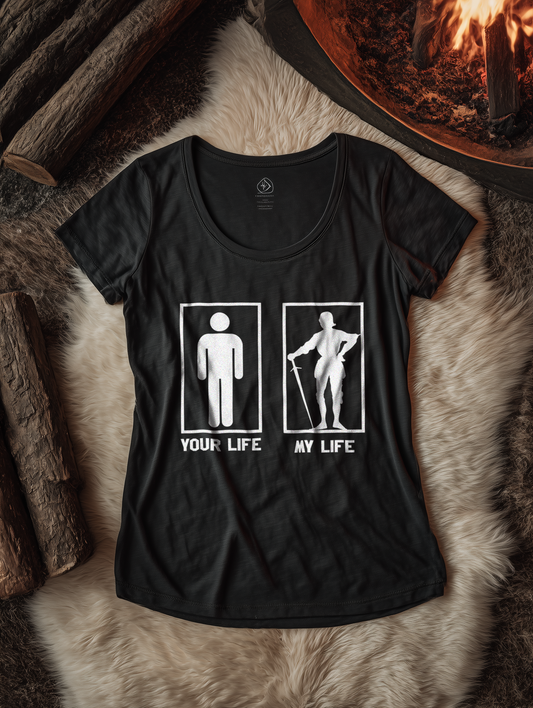 Buhurt Damen T-Shirt Your Life My Life - Bio Lightweight T-Shirt