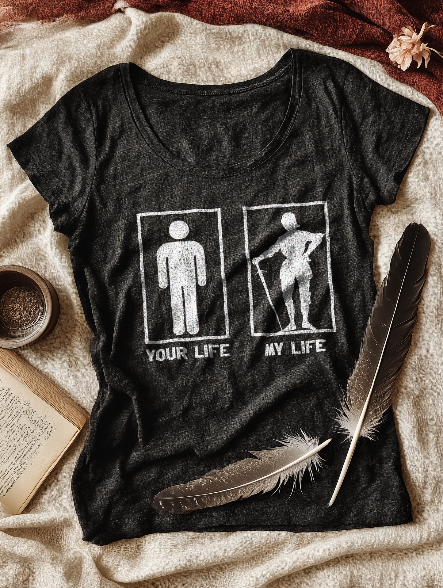 Buhurt Damen T-Shirt Your Life My Life - Bio Lightweight T-Shirt