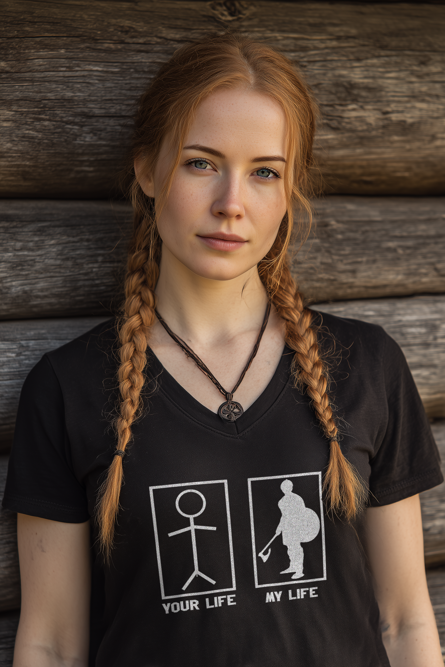 My Life | Damen Bio V-Neck T-Shirt