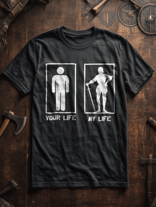 Buhurt Your Life My Life Shirt 240g Oversize Herren Bio T-Shirt