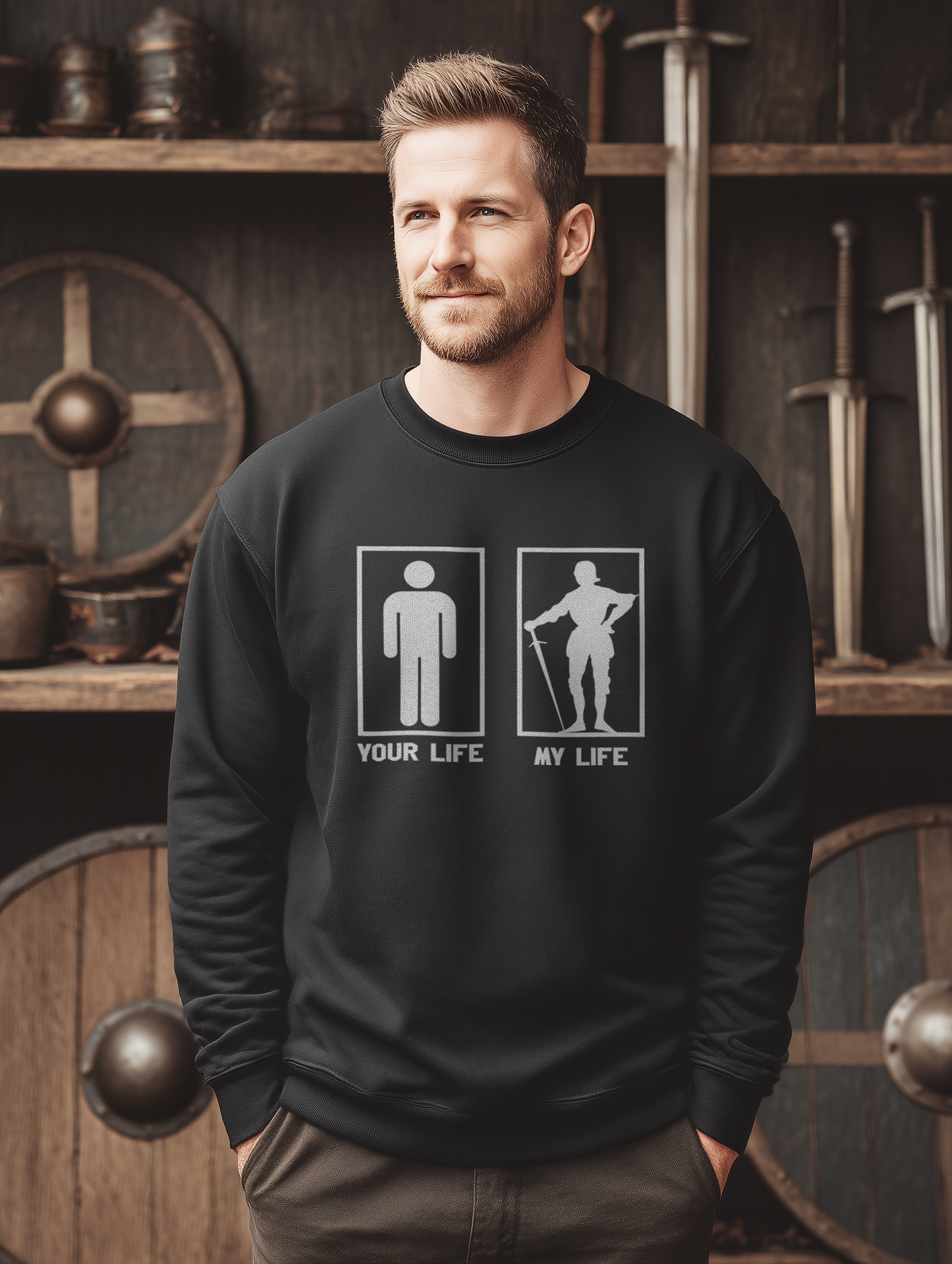 Buhurt Herren Premium Sweatshirts - My Buhurt Life- Bouhourt Männer Pullover