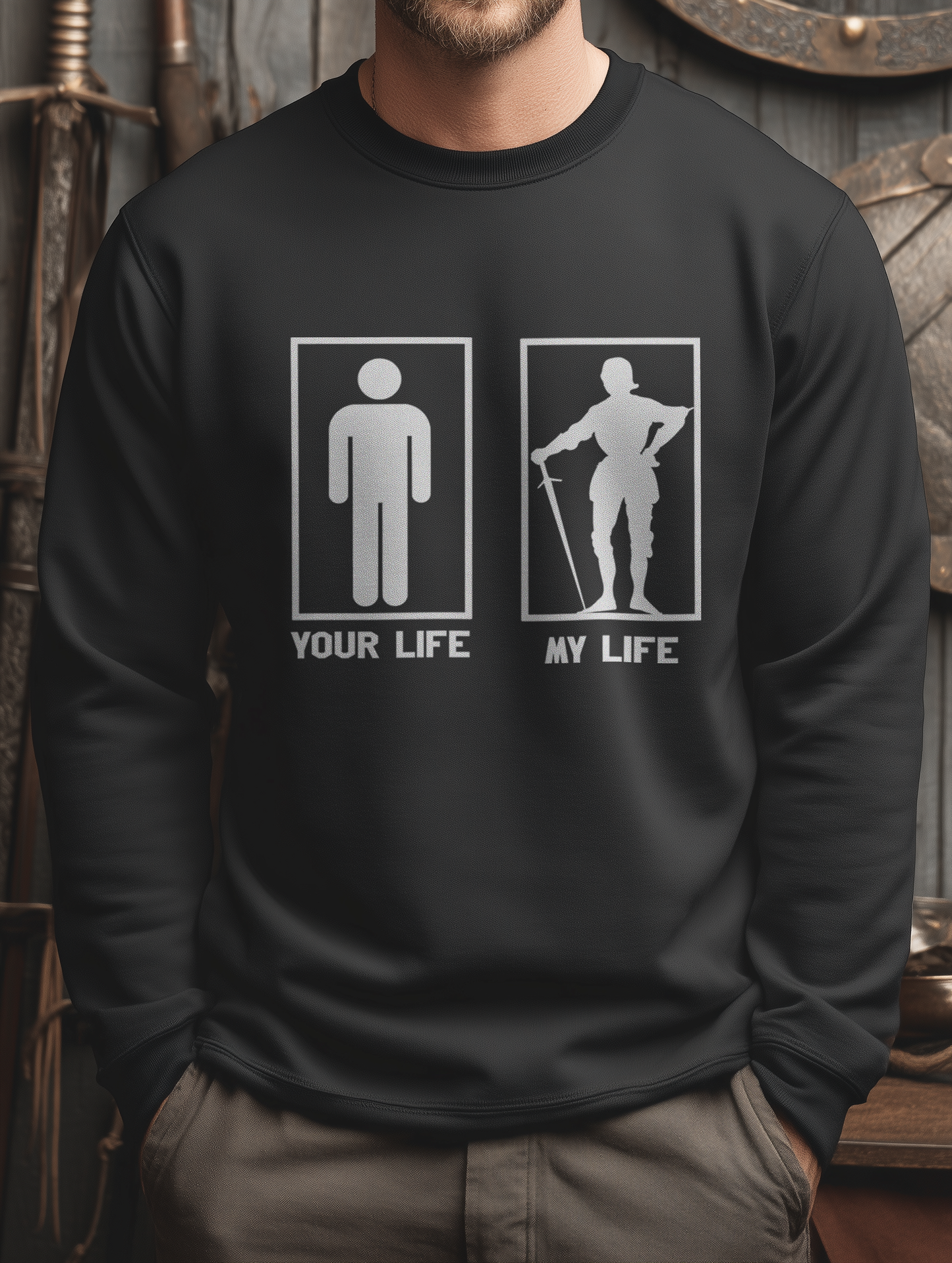 Buhurt Herren Premium Sweatshirts - My Buhurt Life- Bouhourt Männer Pullover