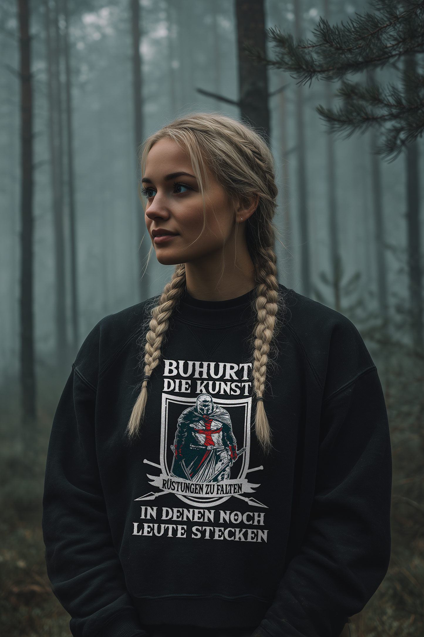 Die Kunst Rüstungen zu falten - Damen Bio Boxcut Sweatshirt Bouhourt