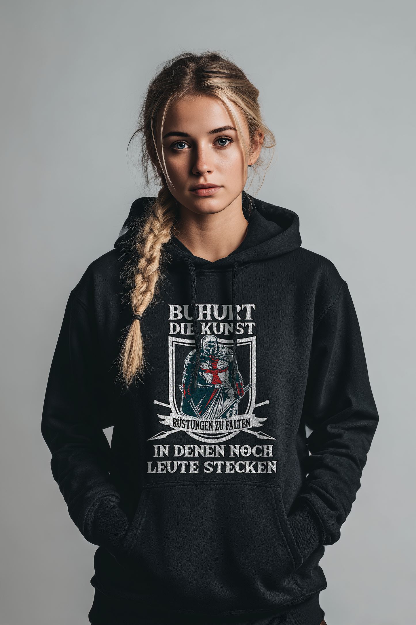 Buhurt – Die Kunst, Rüstungen zu falten – Bouhourt Damen Hoodie