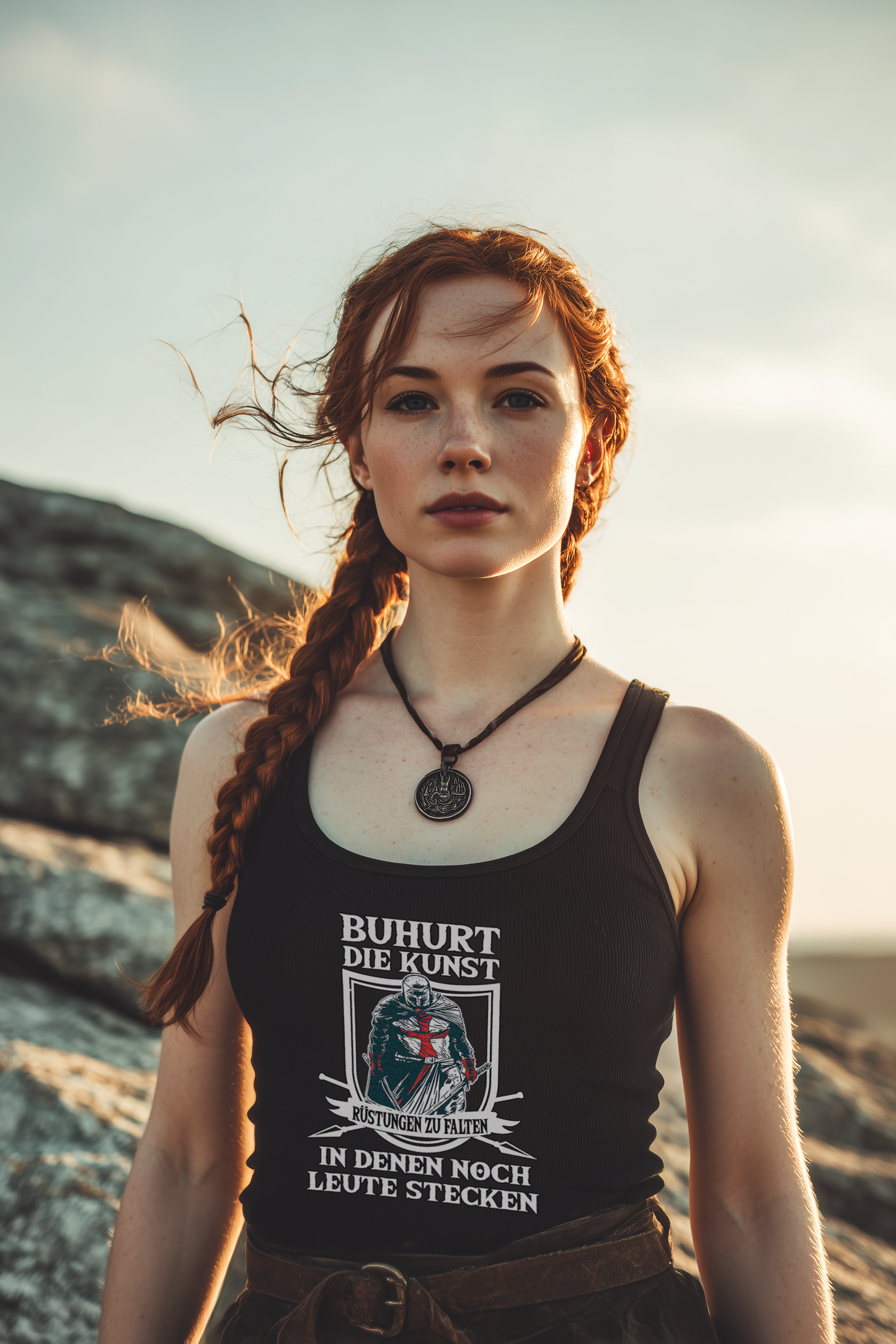Buhurt Rüstungen Falten Damen Tank Top - Frauen Bio Tank-Top