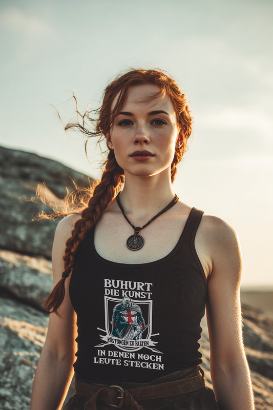 Buhurt Rüstungen Falten Damen Tank Top - Frauen Bio Tank-Top