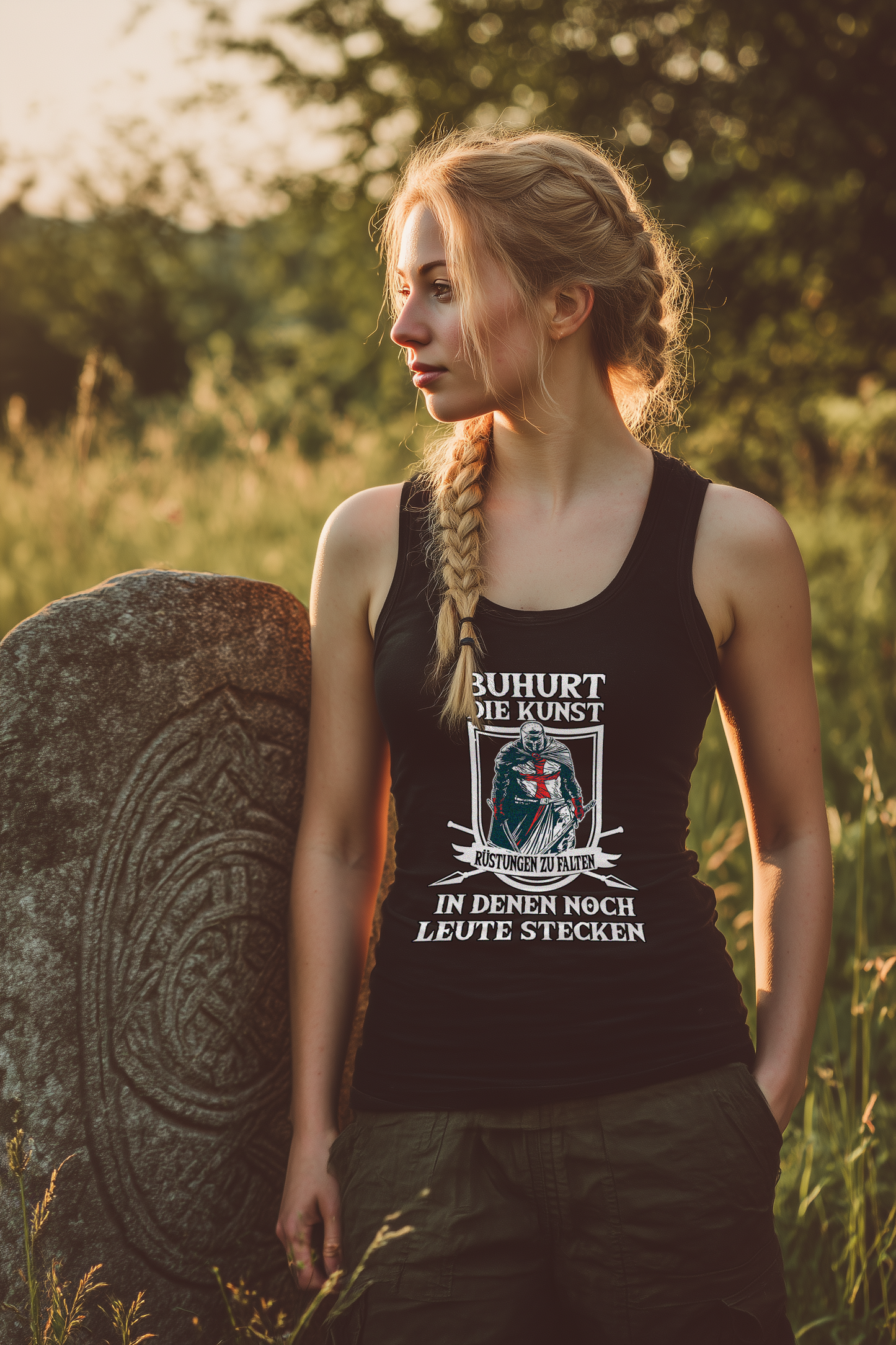 Buhurt Rüstungen Falten Damen Tank Top - Frauen Bio Tank-Top