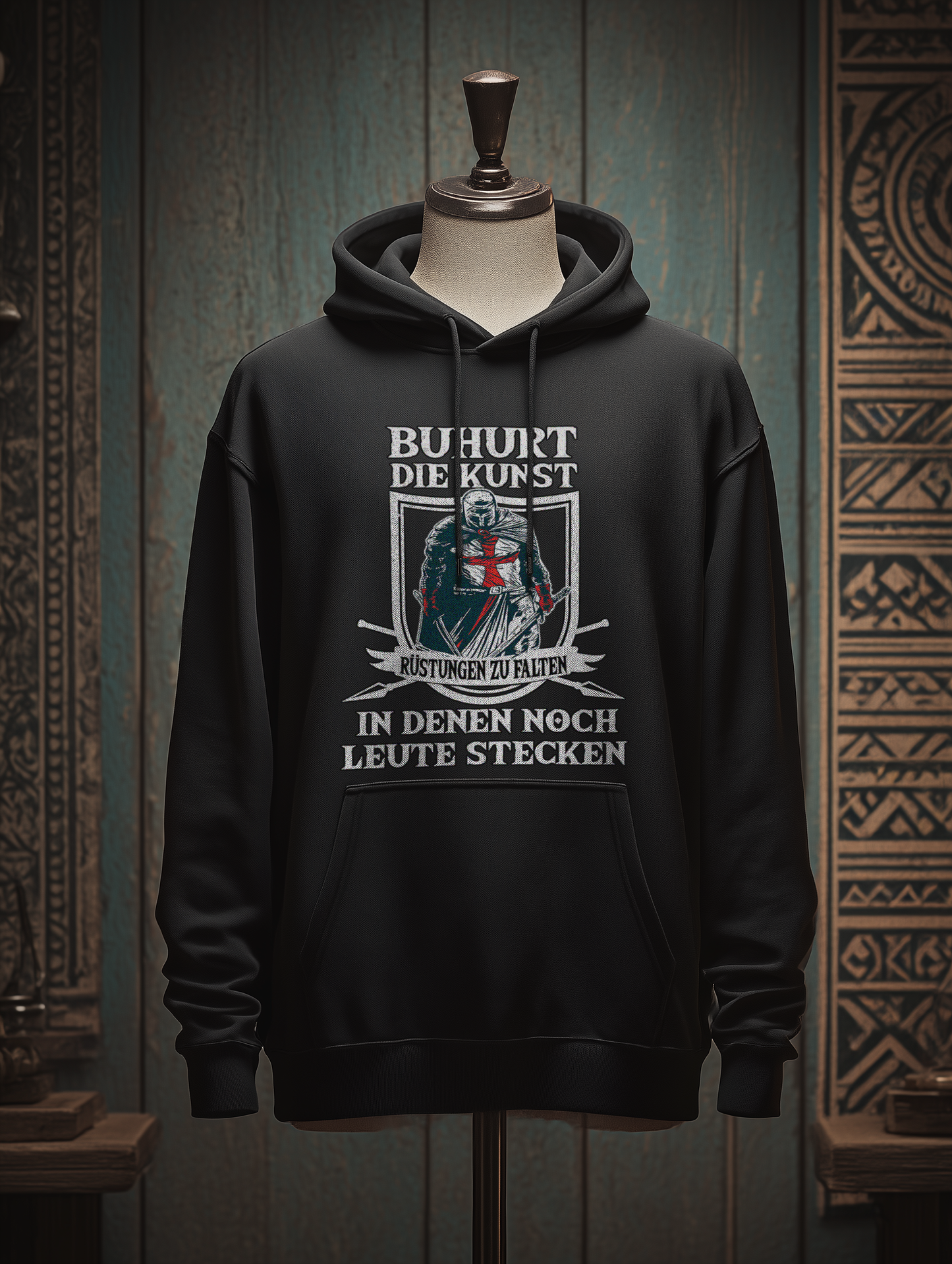 Buhurt Herren Hoodie - Die Kunst Rüstungen zu falten Männer Buhurt Hoodie