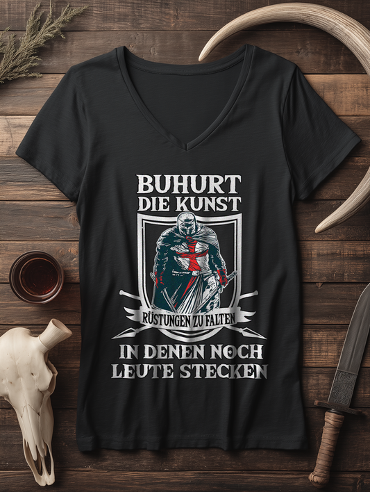 Buhurt – die Kunst, Rüstungen zu falten | Damen Bio V-Neck T-Shirt