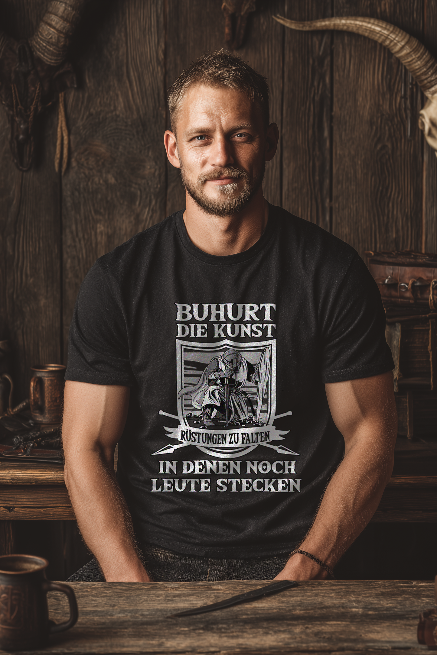 Buhurt Herren Premium T-Shirt - Die Kunst Rüstungen zu falten Männer Shirt