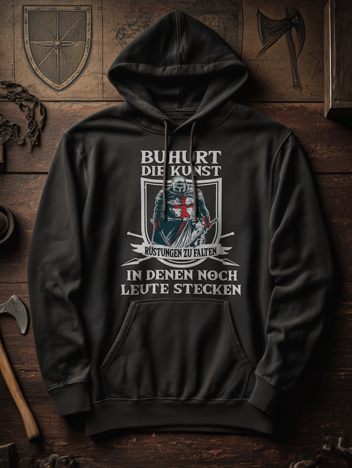 Buhurt Herren Hoodie - Die Kunst Rüstungen zu falten Männer Buhurt Hoodie