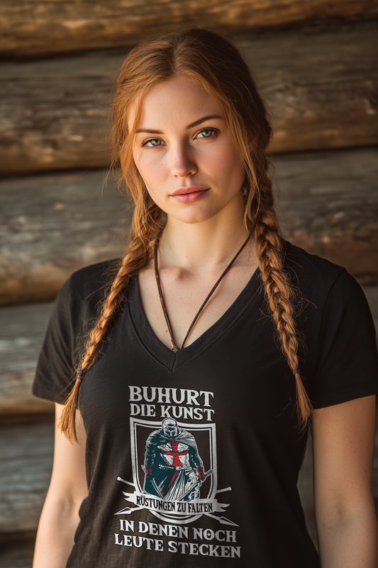 Buhurt – die Kunst, Rüstungen zu falten | Damen Bio V-Neck T-Shirt