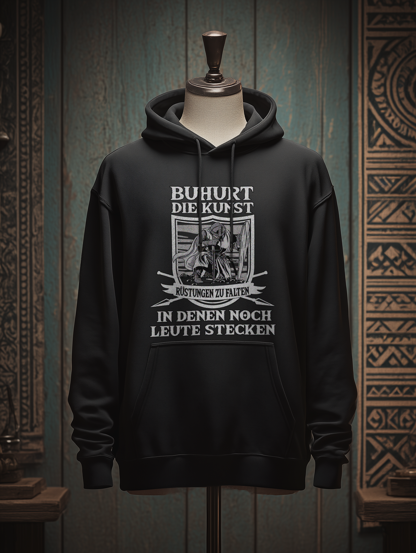 Buhurt Herren Hoodie  - Die Kunst Rüstungen zu falten Männer Buhurt Pullover