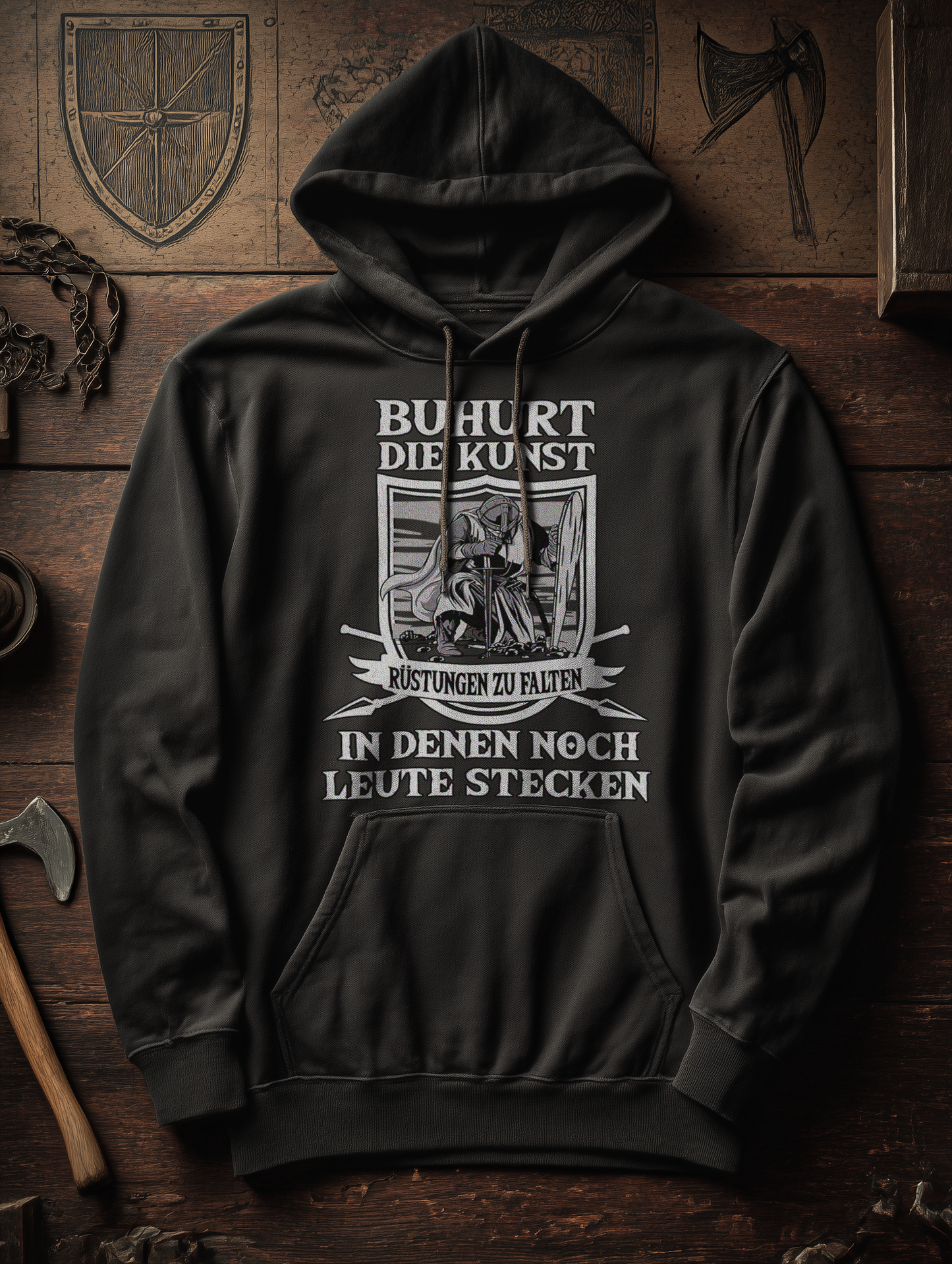 Buhurt Herren Hoodie  - Die Kunst Rüstungen zu falten Männer Buhurt Pullover