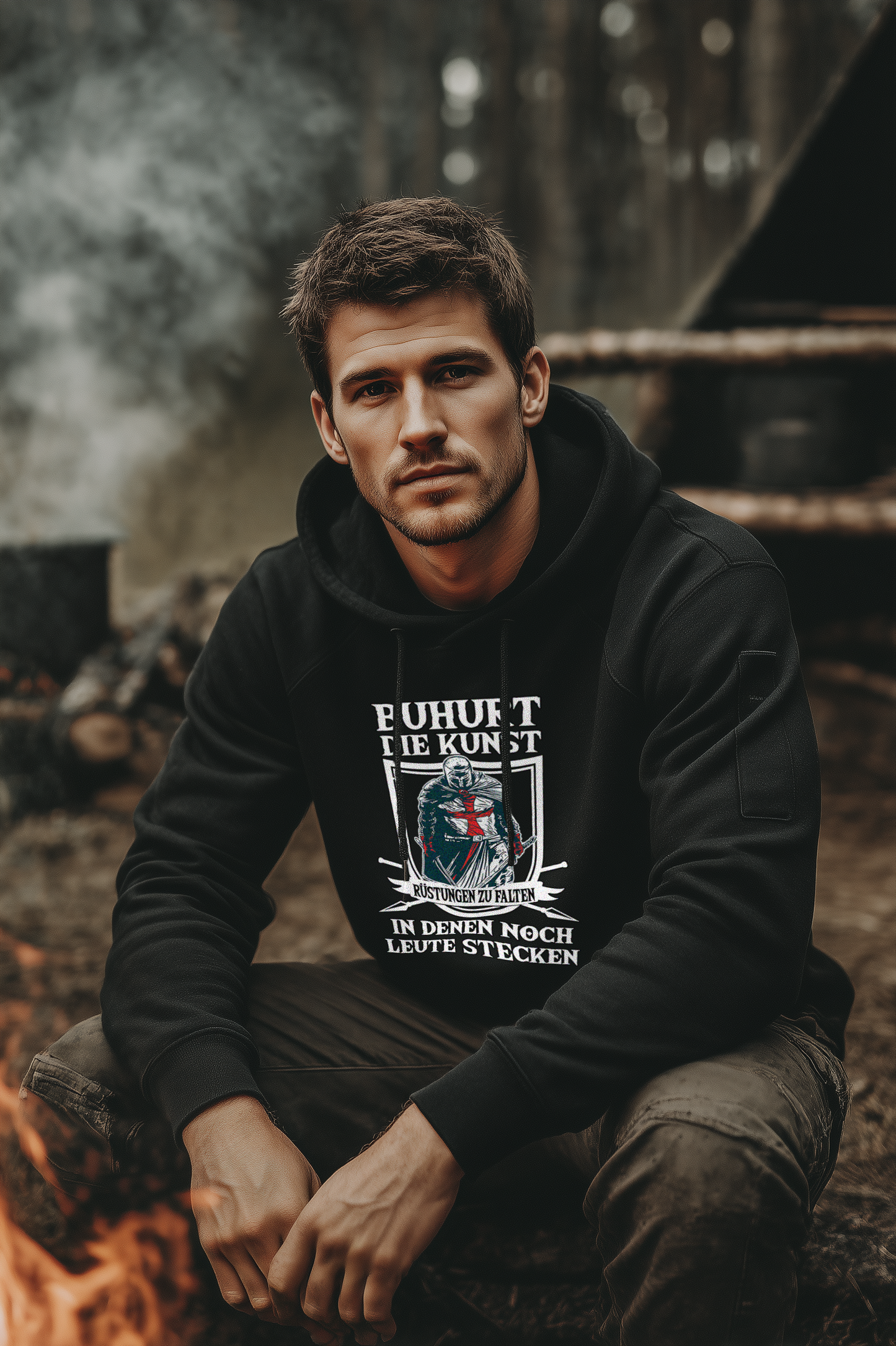 Buhurt Herren Hoodie - Die Kunst Rüstungen zu falten Männer Buhurt Hoodie