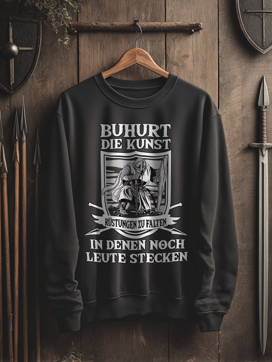 Buhurt Herren Premium Sweatshirt - Die Kunst Rüstungen zu falten Männer Sweatshirt
