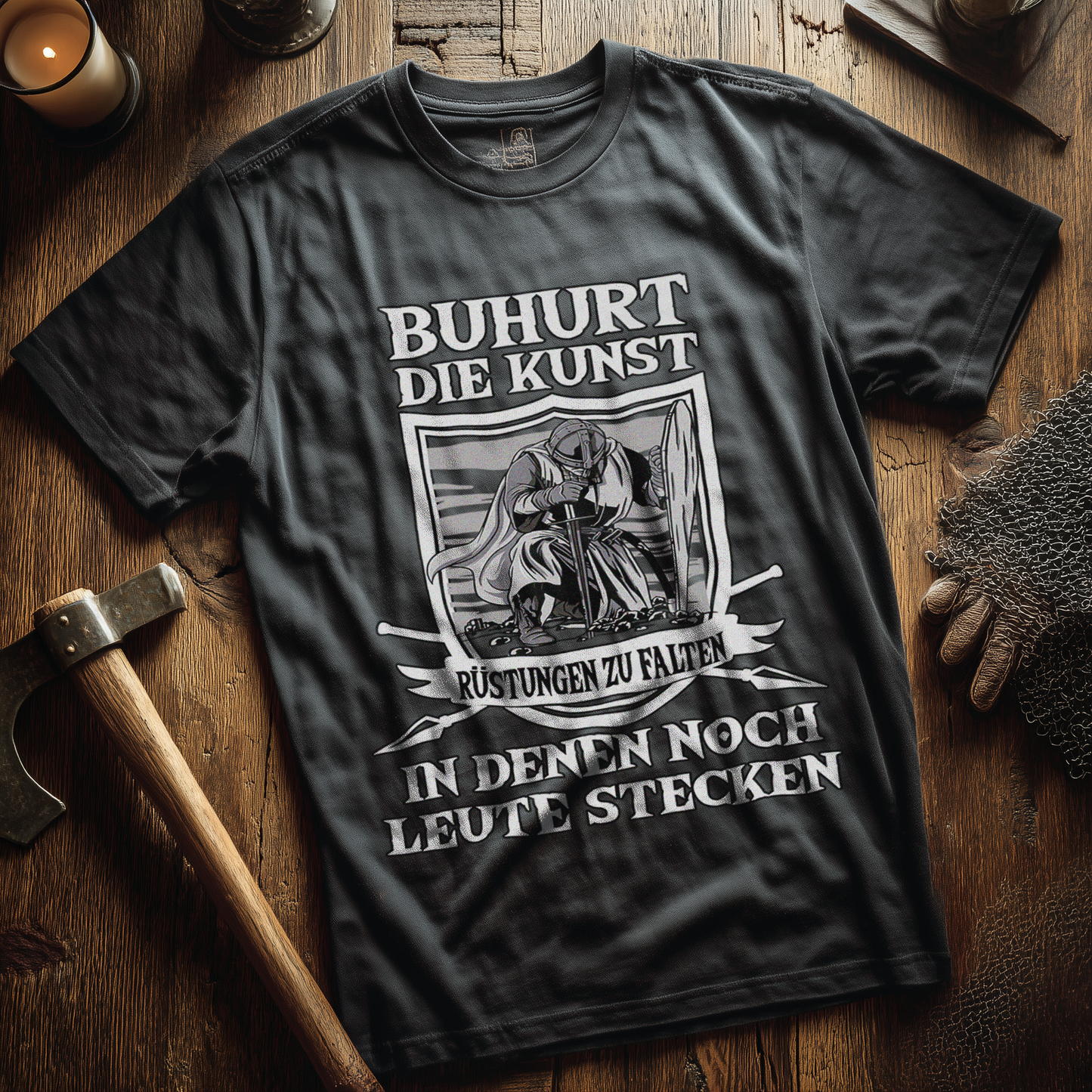 Buhurt Herren Premium T-Shirt - Die Kunst Rüstungen zu falten Männer Shirt