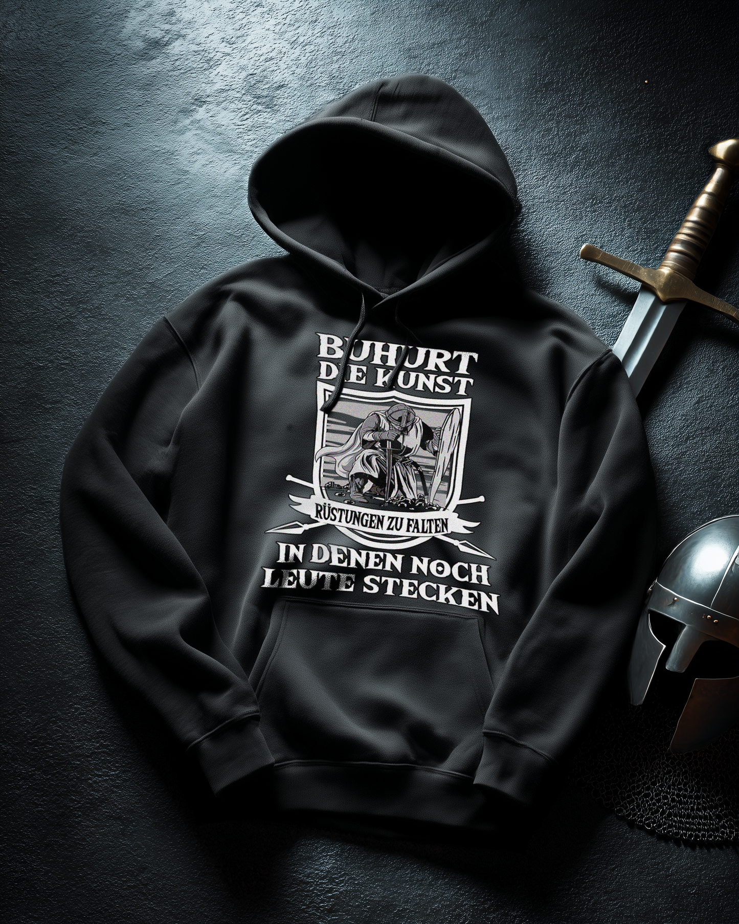 Buhurt Herren Hoodie  - Die Kunst Rüstungen zu falten Männer Buhurt Pullover