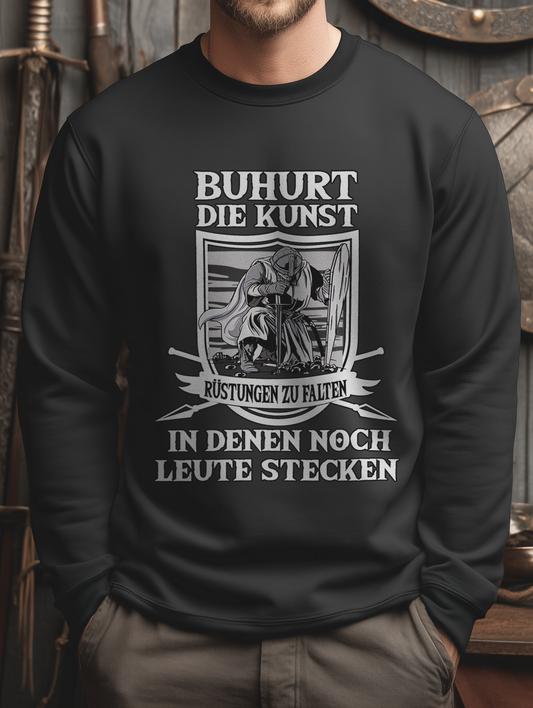 Buhurt Herren Premium Sweatshirt - Die Kunst Rüstungen zu falten Männer Sweatshirt