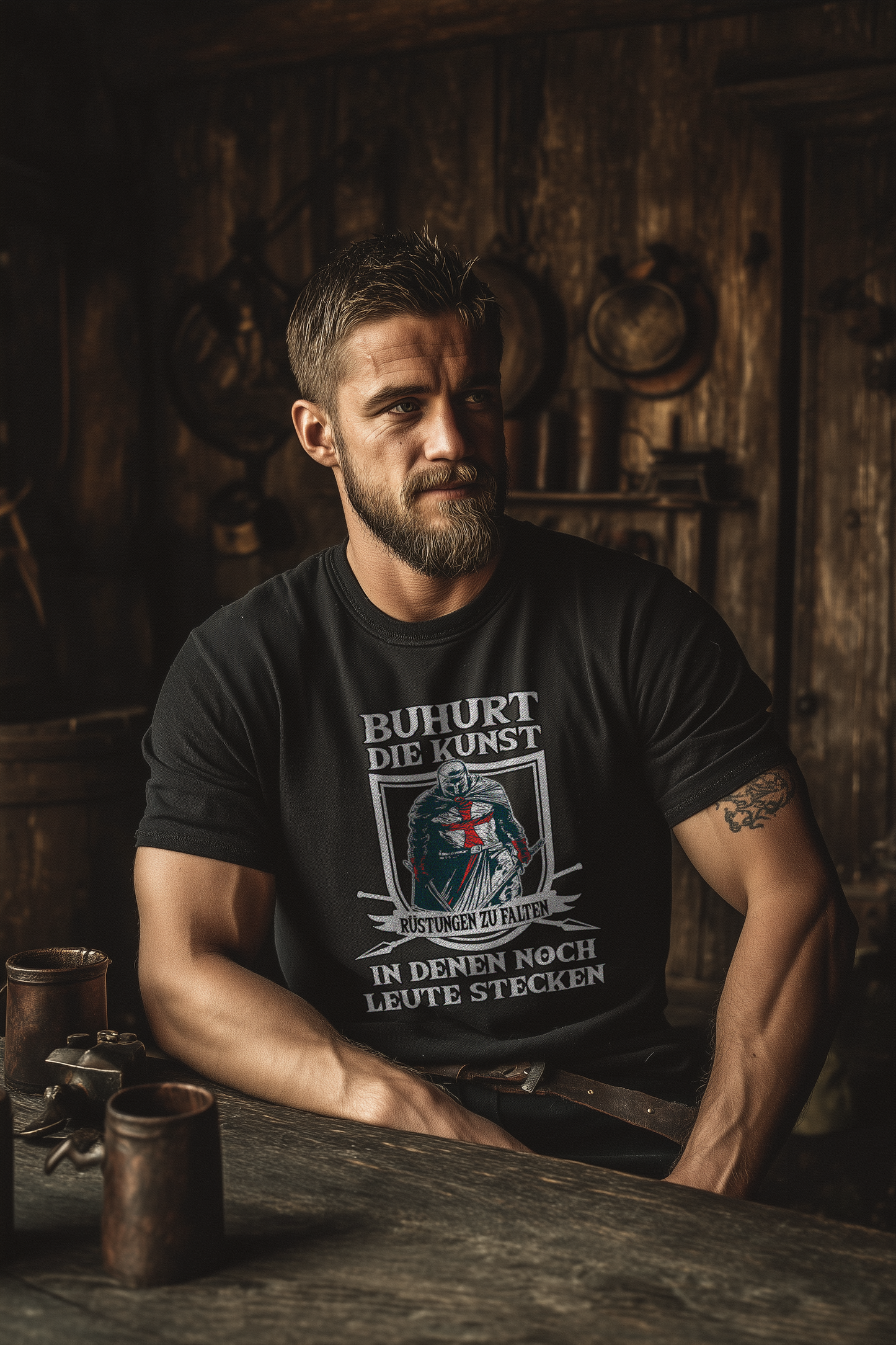 Buhurt Herren Premium T-Shirt - Buhurt die Kunst Rüstungen zu falten Männer Shirt