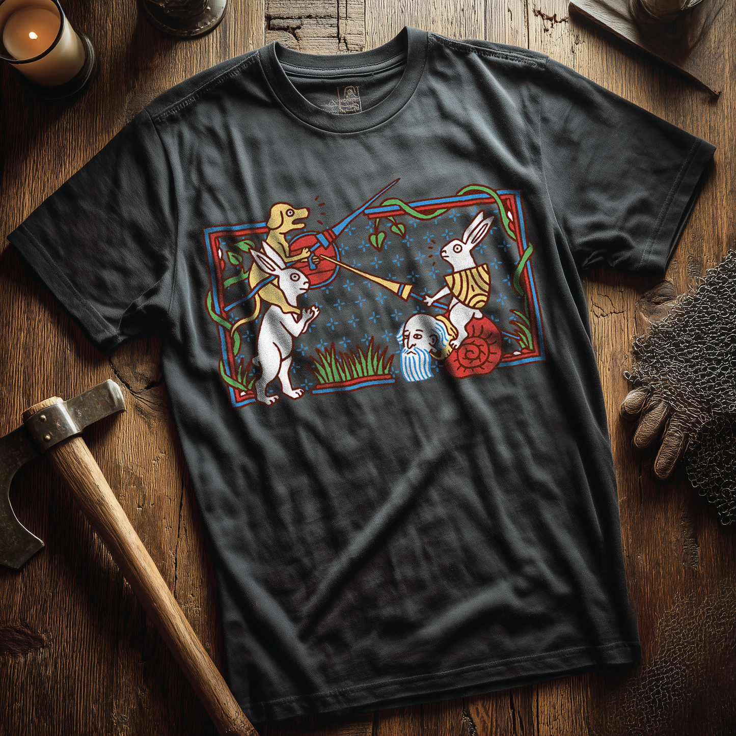 Buhurt Herren Premium T-Shirt | Mittelalterliche Marginalien | Buhurt T-Shirt