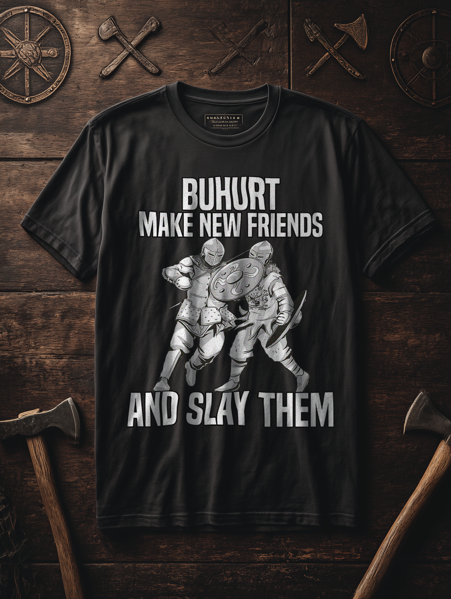 Buhurt Organic Oversize Shirt- Make New Friends