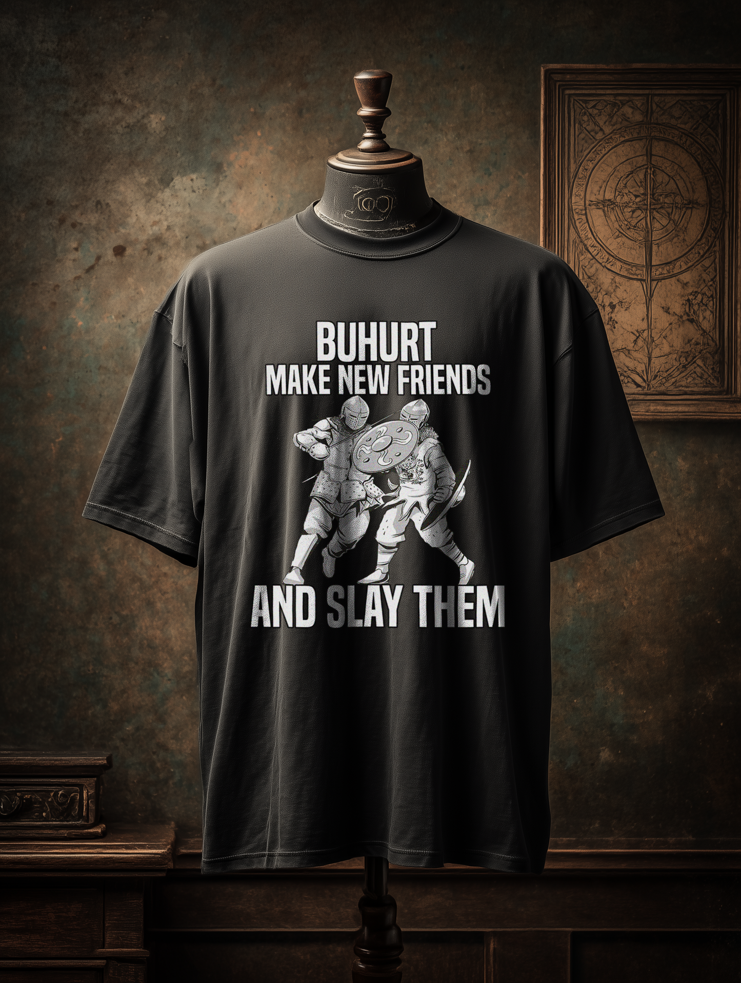 Buhurt Organic Oversize Shirt- Make New Friends
