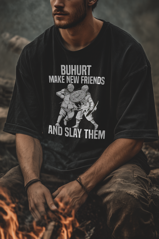 Buhurt Make New Friends Shirt 240g Oversize | HEMA Mittelalter