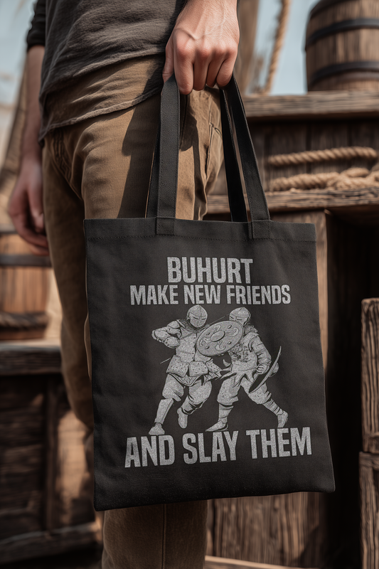 Buhurt Make Friends – Bio Stoffbeutel