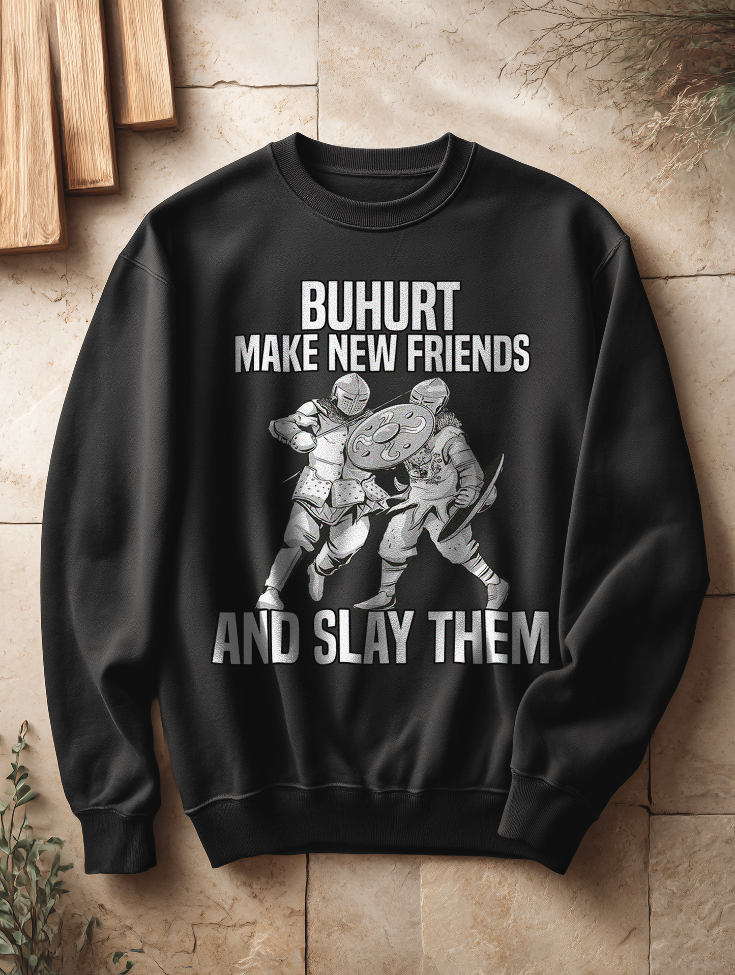 Make New Friends - Frauen Bio Buhurt Oversized Sweatshirt