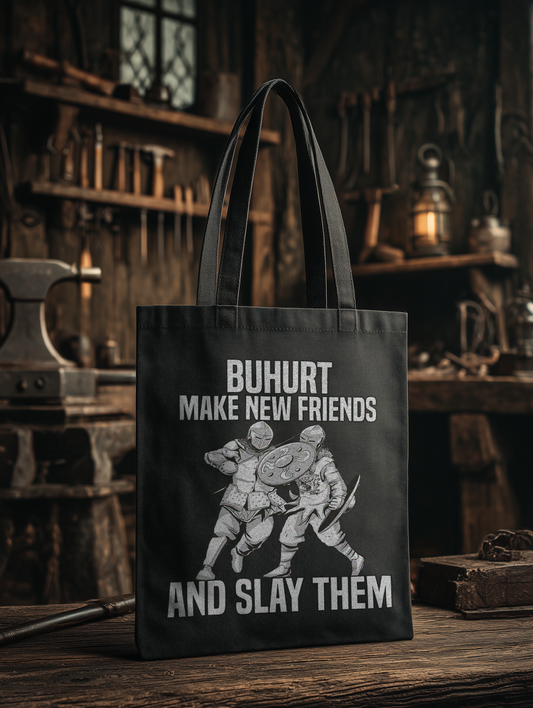 Buhurt Make Friends – Bio Stoffbeutel