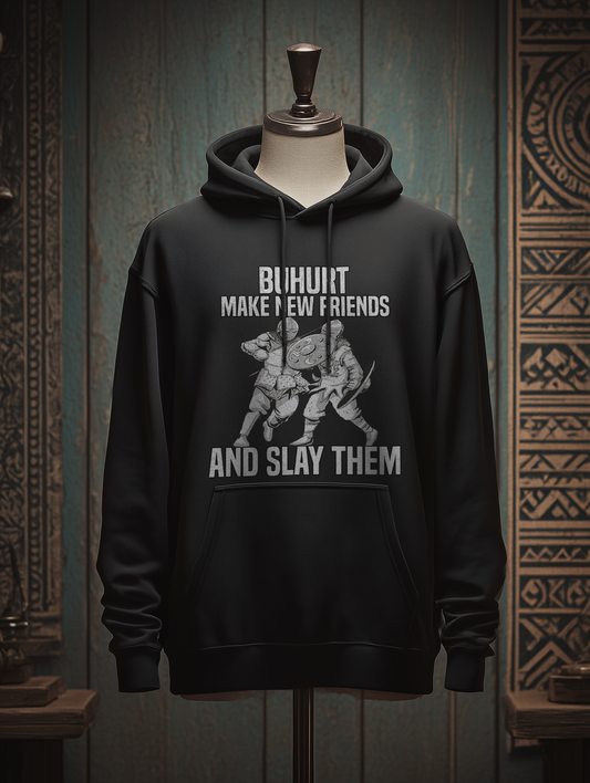 Buhurt Herren Hoodie |  Make New Friends | Bouhourt Männer Hoodie