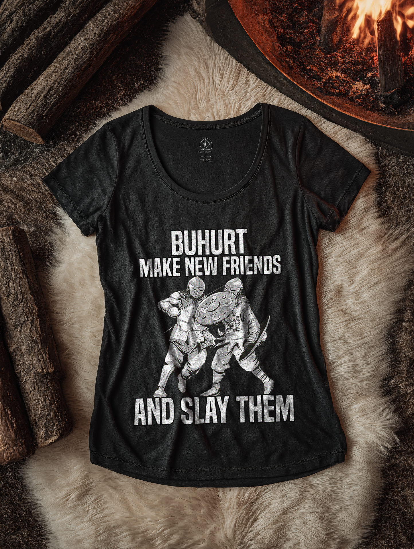 Buhurt Make New Friends Frauen Bio Shirt- Make New Friends