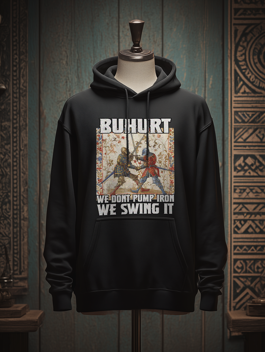 Buhurt Herren Hoodie | Buhurt „We swing it“ | Bouhourt Männer Hoodie