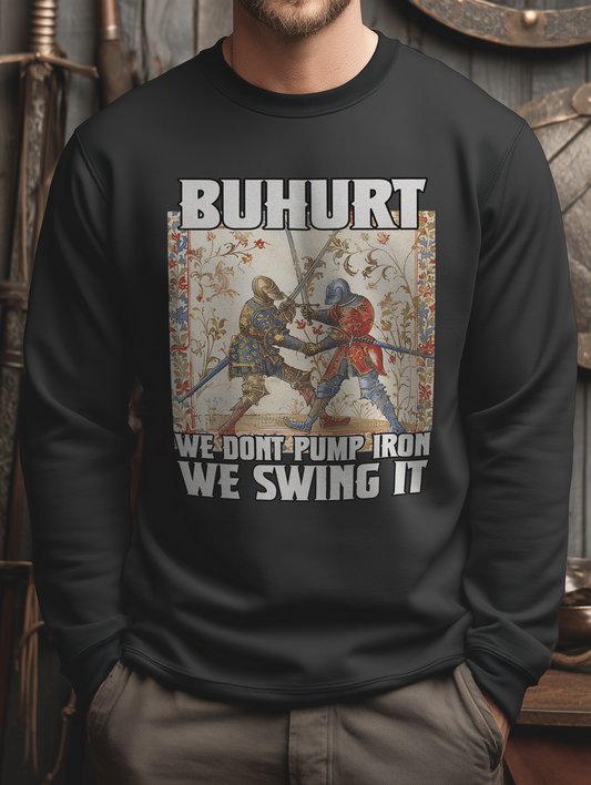 Buhurt Premium Herren Pullover | Buhurt „We swing it“ | Herren Sweatshirt