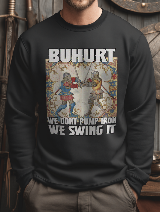 Buhurt Premium Herren Sweatshirt | Buhurt „We swing it“ | Bouhourt Männer Pullover